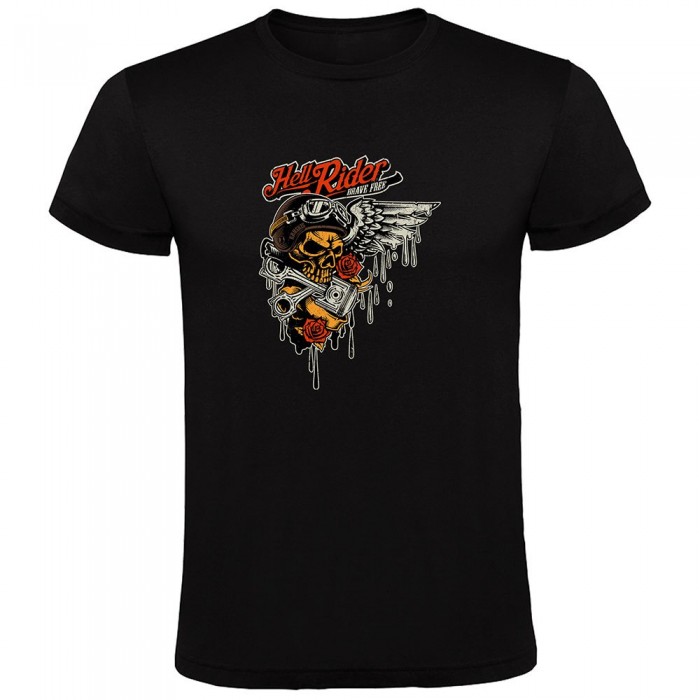[해외]KRUSKIS Hell Rider 반팔 티셔츠 9141155593 Black