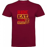 [해외]KRUSKIS Ride Eat Sleep Repeat 반팔 티셔츠 9141155684 Dark Red