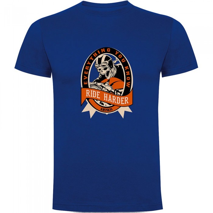 [해외]KRUSKIS Ride Harder 반팔 티셔츠 9141155721 Royal Blue