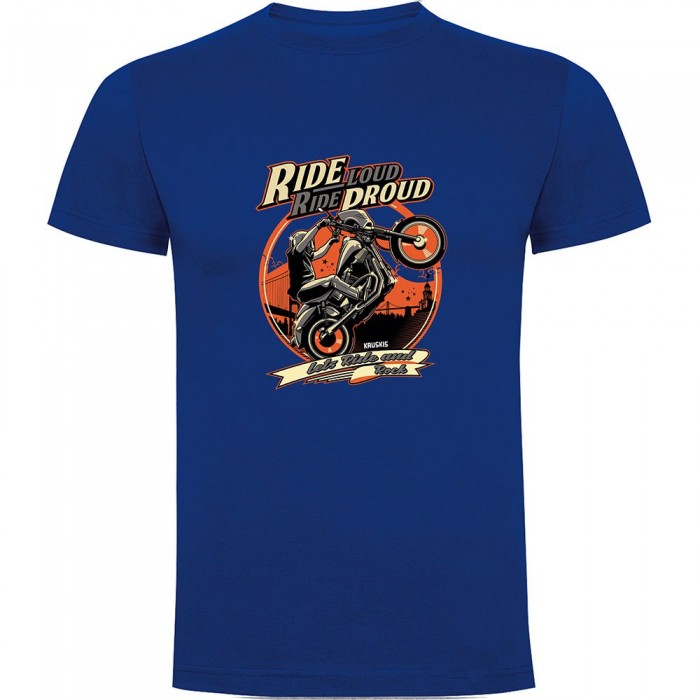 [해외]KRUSKIS Ride Loud 반팔 티셔츠 9141155750 Royal Blue