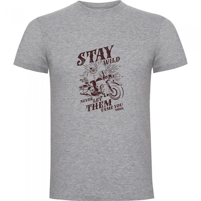 [해외]KRUSKIS Stay Wild 반팔 티셔츠 9141155890 Heather Grey