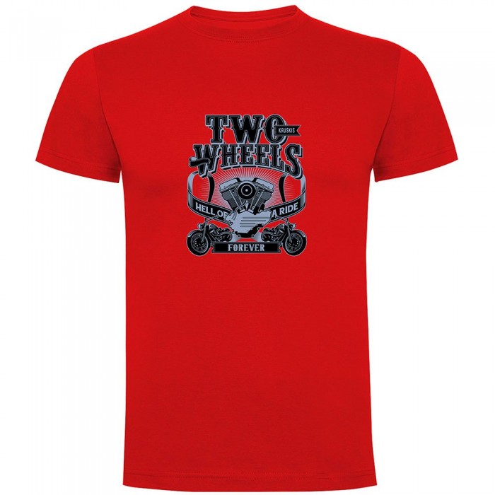 [해외]KRUSKIS Two Wheels 반팔 티셔츠 9141156010 Red