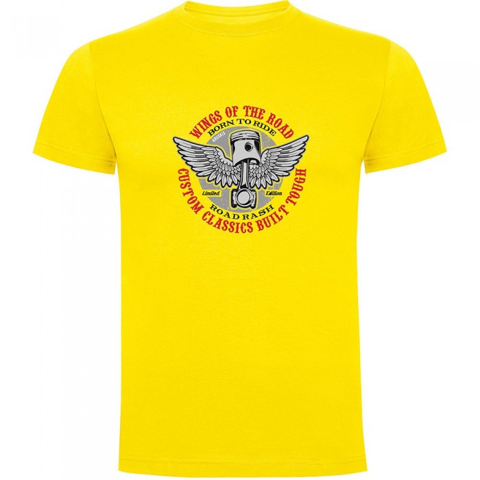[해외]KRUSKIS Wings Of Road 반팔 티셔츠 9141156074 Yellow