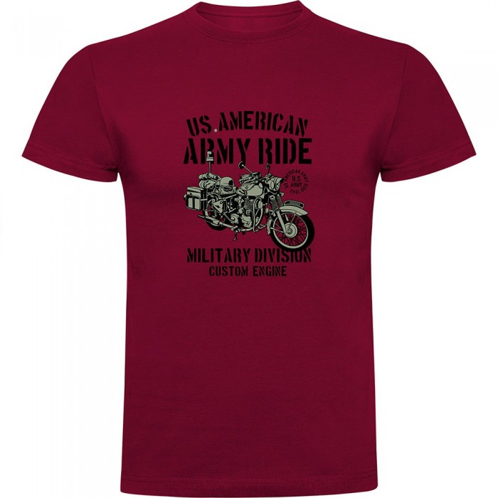 [해외]KRUSKIS Army Ride 반팔 티셔츠 9141215705 Dark Red