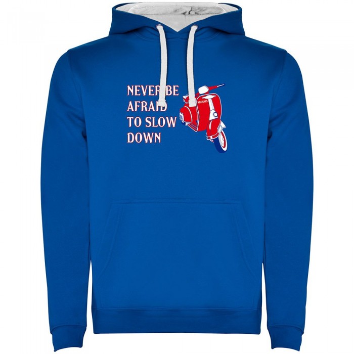 [해외]KRUSKIS Never Be Afraid 후드티 9141048322 Royal Blue / White