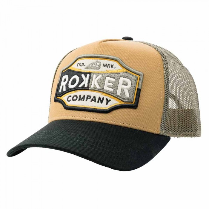 [해외]ROKKER Shield Trucker 모자 9140913282 Green / Beige / Black