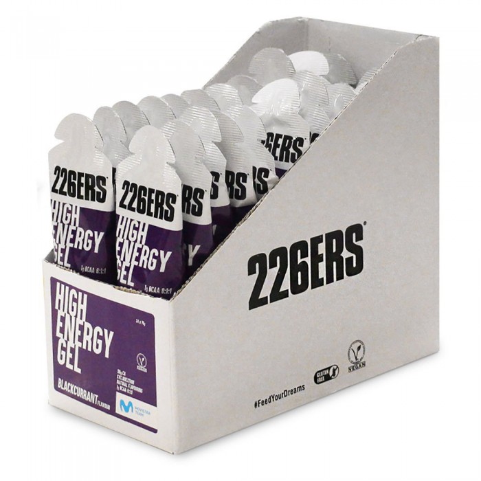 [해외]226ERS High Energy 76g 24 단위 BCAA´S 블랙커런트 에너지 젤 상자 6137732969 Clear