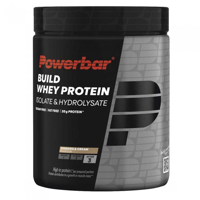 [해외]파워바 Build Whey Isolate Black Line 550g 프로틴 파우더 쿠키 & 크림 6141046811 Multicolor