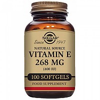 [해외]SOLGAR Vit E 400Iu 268mg Mixed 100 Units 6138036419 Brown