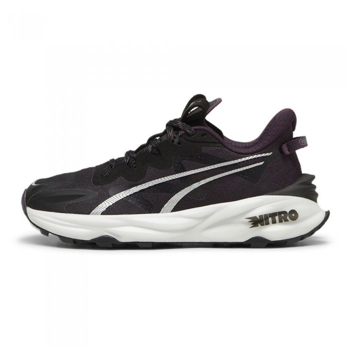 [해외]푸마 Fast-Trac Nitro 3 러닝화 6140935178 Black / Midnight Plum / White