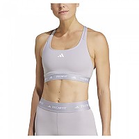 [해외]아디다스 Techfit Medium 스포츠 브라 중간 지지력 6141126617 Glory Grey