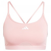 [해외]아디다스 Aeroreact 3 Stripes 스포츠 브라 6141128863 Semi Pink Spark