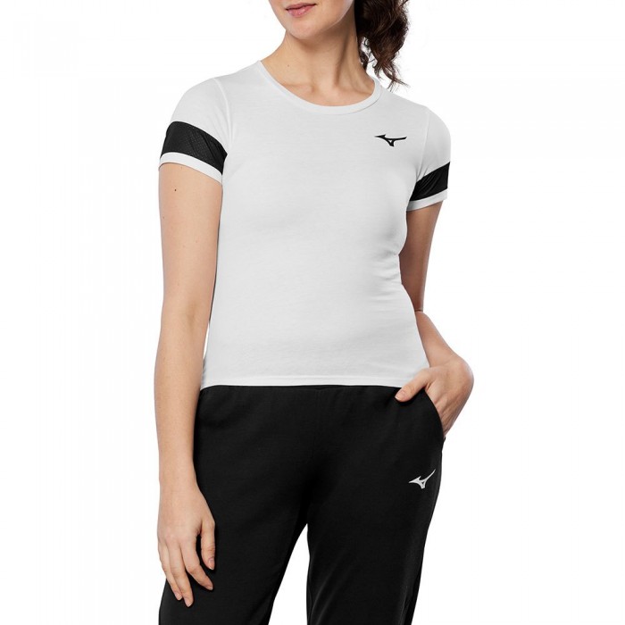 [해외]미즈노 Athletics 반팔 티셔츠 6140434997 White / Black