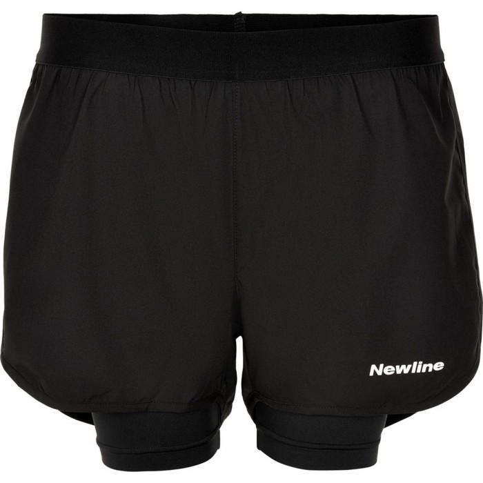 [해외]NEWLINE SPORT 2-Lay 짧은 레깅스 6138503456 Black