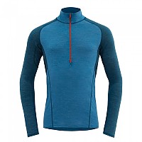 [해외]DEVOLD OF NORWAY 런닝 Merino 130 하프 지퍼 스웨트셔츠 6141212163 Blue