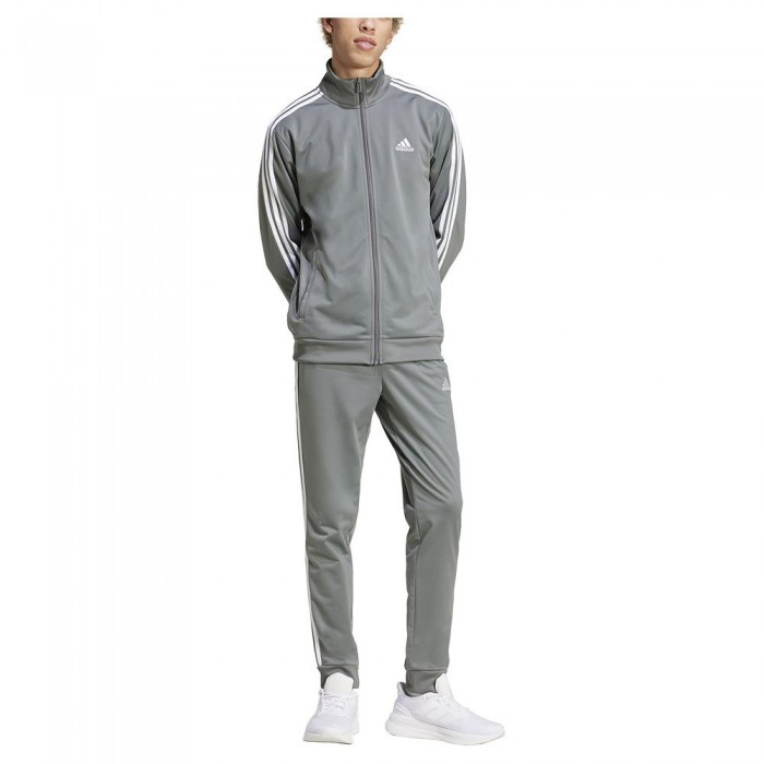 [해외]아디다스 Basic 3 Stripes Tricot 운동복 6141126398 Grey Four