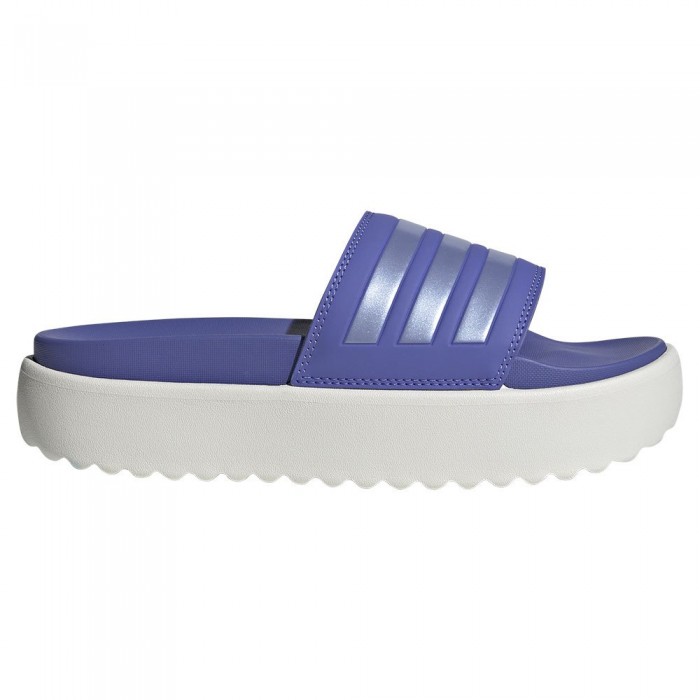 [해외]아디다스 Adilette Platform 슬리퍼 6141097125 Semi Cobalt Blue / Blue Spark Met / Core White