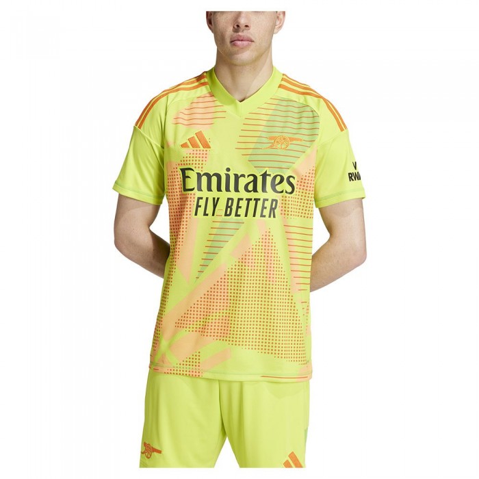 [해외]아디다스 Arsenal FC 24/25 반팔 골키퍼 티셔츠 3141013509 Semi Solar Yellow / Multicolor
