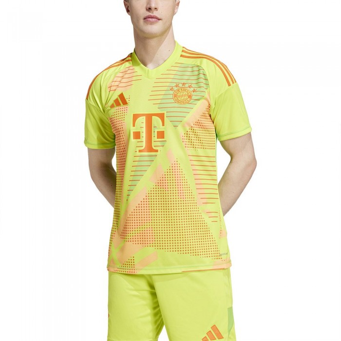 [해외]아디다스 FC Bayern Munich 24/25 골키퍼 반팔 티셔츠 3141013548 Semi Solar Yellow