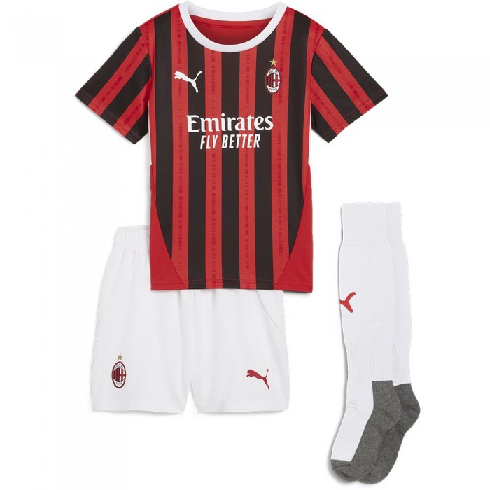 [해외]푸마 AC Milan 주니어 홈 세트 3140939380 For All Time Red / Black