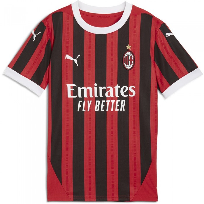 [해외]푸마 AC Milan 주니어 홈 반팔 티셔츠 3140939381 For All Time Red / Black