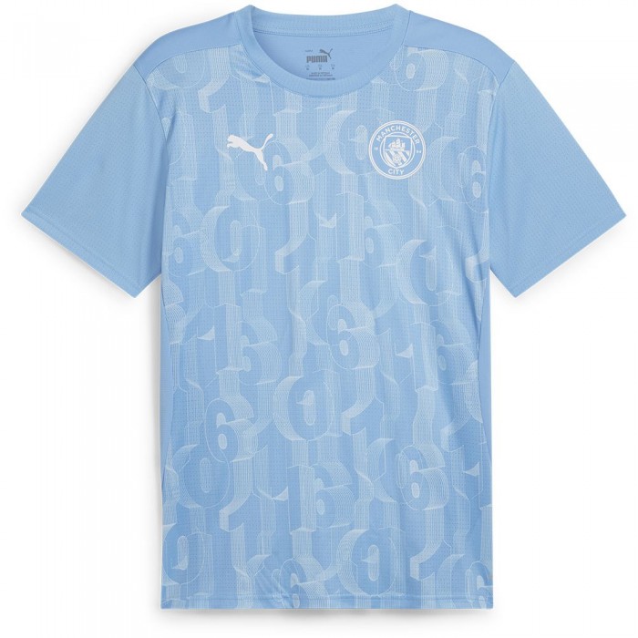 [해외]푸마 Manchester City FC 경기용 반팔 티셔츠 3140940189 Team Light Blue / White