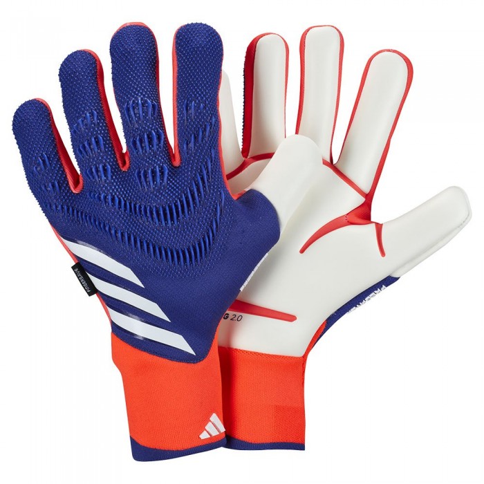 [해외]아디다스 Predator Pro Fingersave 골키퍼 글러브 3141129401 Lucid Blue / Solar Red / White