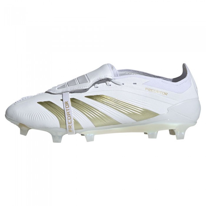 [해외]아디다스 Predator Elite Fold Over Tongue FG 축구화 3141105265 Ftwr White / Gold Met / Ftwr White