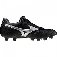 [해외]미즈노 Morelia II Pro FG 축구화 3141103248 Black / Galaxy Silver / Dark Shadow