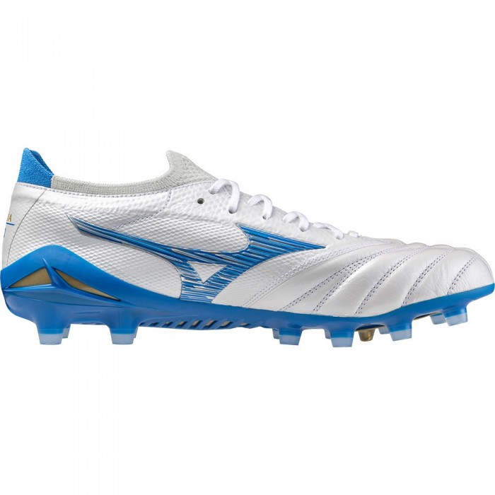 [해외]미즈노 Morelia Neo IV Beta Japan FG 축구화 3141103256 White / Laser Blue / Laser Blue