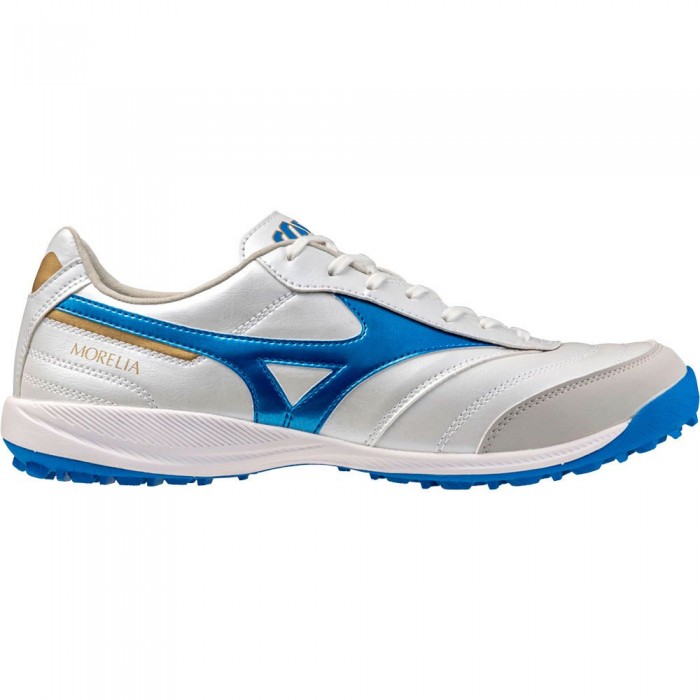 [해외]미즈노 Morelia Sala Pro TF 축구화 3141103269 White / Laser Blue / Gold