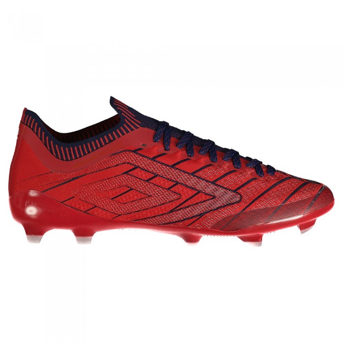 [해외]엄브로 Velocita Elixir Pro FG 축구화 3140515576 Rococco Red / White / Estate Blue