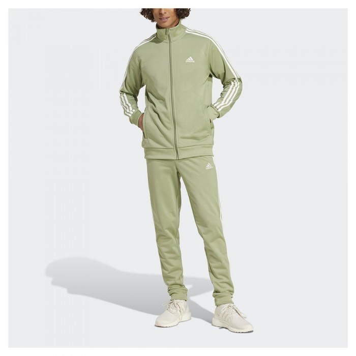 [해외]아디다스 Basic 3 Stripes Tricot 운동복 3141126401 Tent Green / Off White