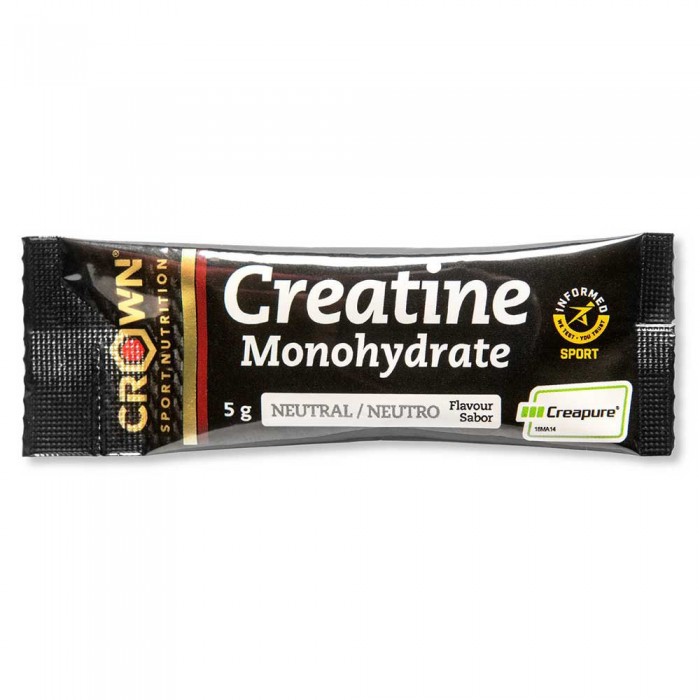 [해외]CROWN SPORT NUTRITION 크레아틴 향 주머니 Creatine Monohydrate Creapure 5g 중립적 7140367347 Black