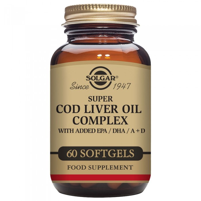 [해외]SOLGAR Super Cod Liver Oil Complex 60 Units 7138036334