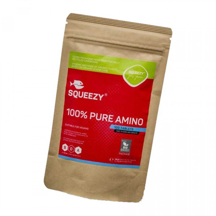 [해외]SQUEEZY 100% Pure Amino BCAA 1g 단백질 정제 100 단위 7141179760 Muilticolor
