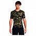 [해외]언더아머 HG Armour Printed 반팔 티셔츠 7140463222 Marine OD Green / White