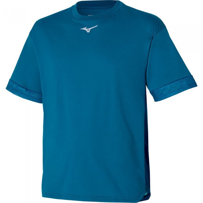 [해외]미즈노 Athletics Mesh 반팔 티셔츠 7140434936 Moroccan Blue