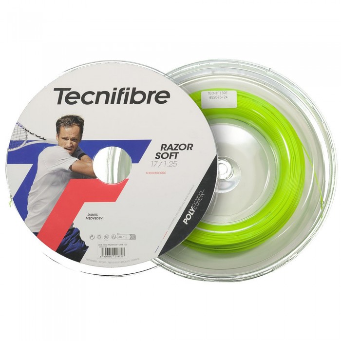 [해외]테크니화이버 테니스 싱글 스트링 Bob 200M Razor Soft 12140774241 Lime