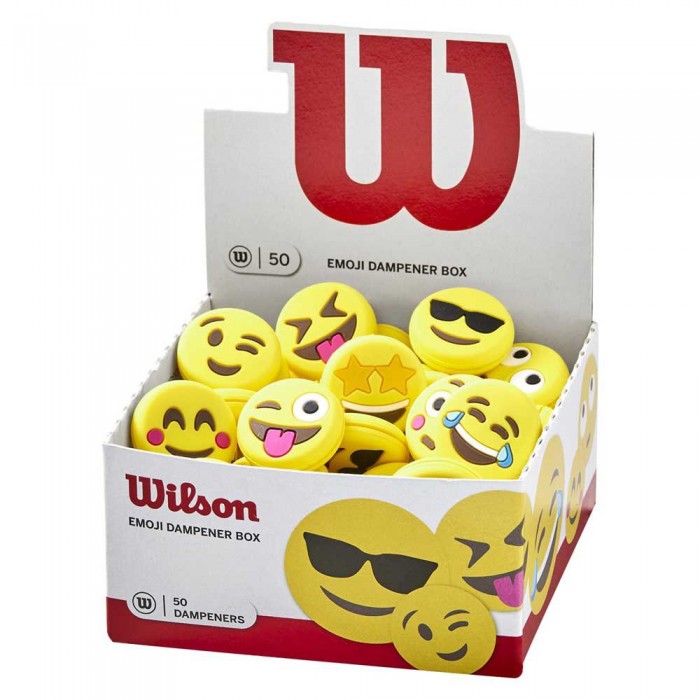 [해외]윌슨 테니스 완충기 상자 Emoji 50 단위 12140619869 Yellow / Black / White
