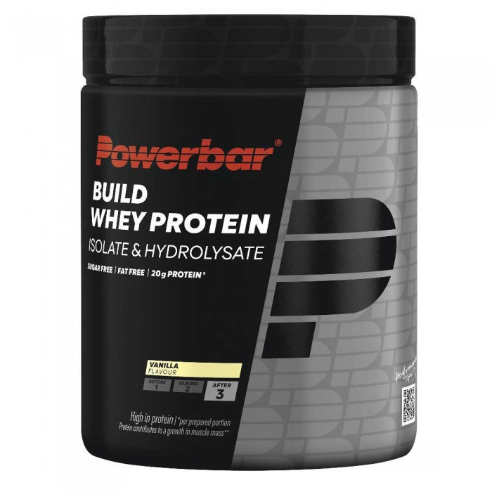 [해외]파워바 Build Whey Isolate Black Line 550g 바닐라 단백질 파우더 12141046812 Multicolor