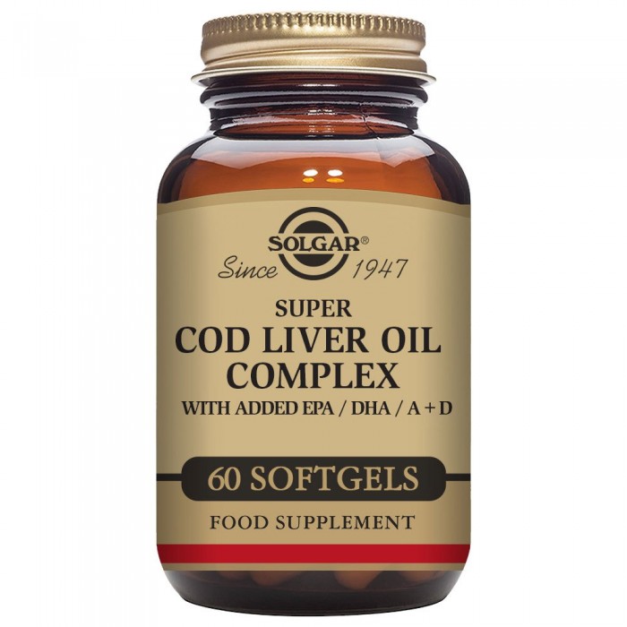 [해외]SOLGAR Super Cod Liver Oil Complex 60 Units 12138036334