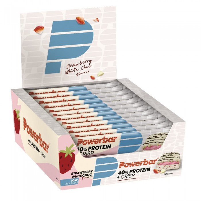[해외]파워바 Protein Plus 40% 화이트 초콜릿 크리스프 에너지 바 상자 12 단위 14141046826 Multicolor