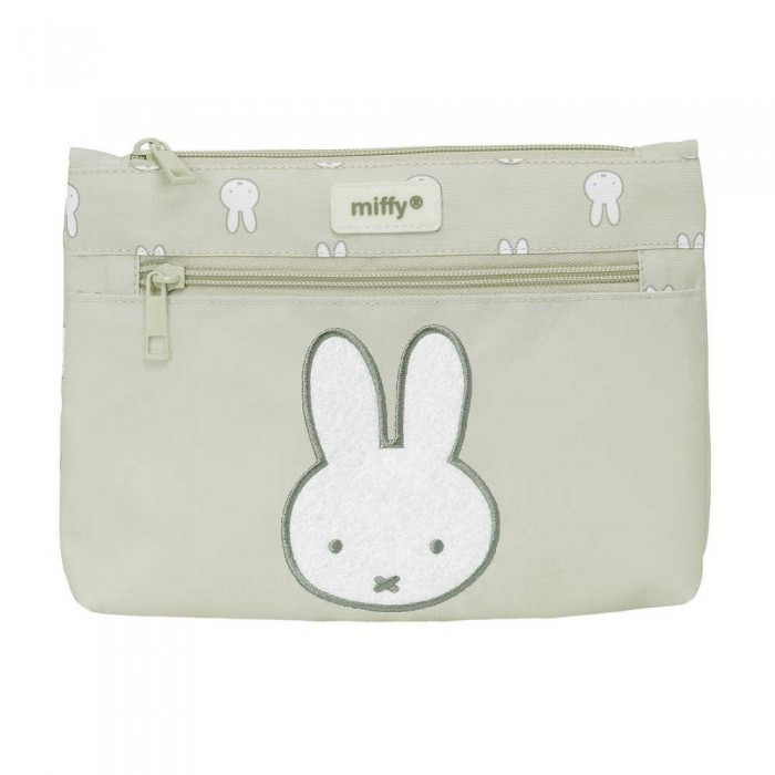 [해외]SAFTA Miffy Niebla Big With 2 Zippers 큰 연필 케이스 14141104243 Multicolor