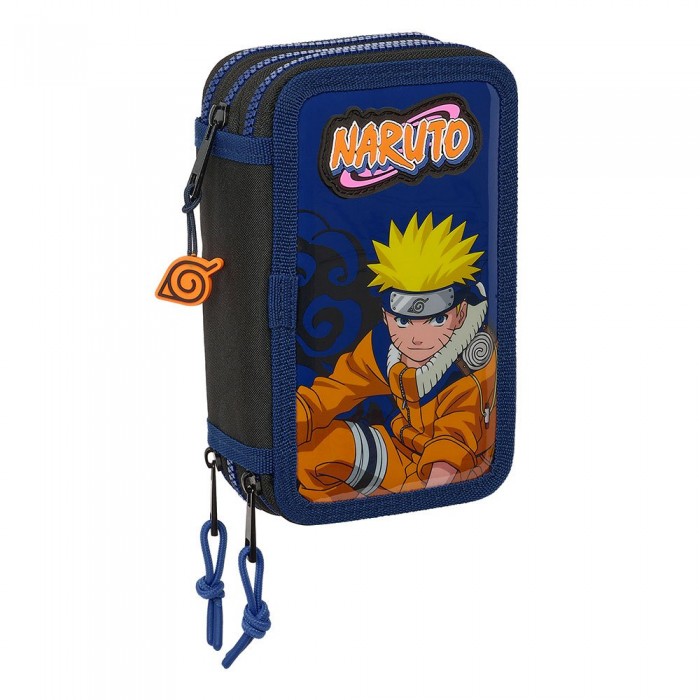 [해외]SAFTA Naruto Ninja Triple 36 Units 연필이 가득 찬 필통 14141104416 Multicolor