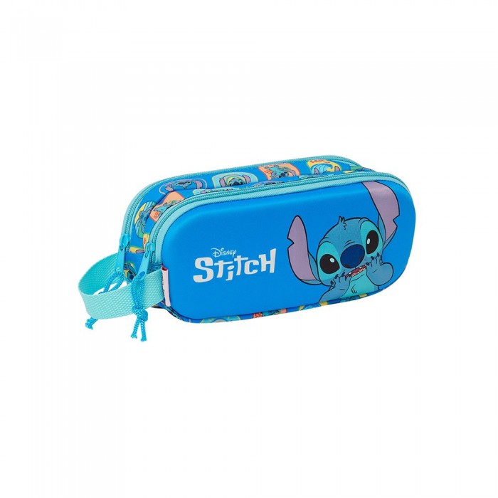 [해외]SAFTA Stitch 3D Double 필통 14141104604 Multicolor