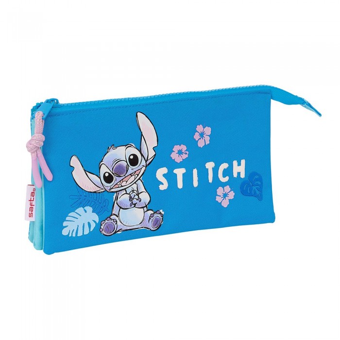 [해외]SAFTA Stitch Hawaii Triple 필통 14141104618 Multicolor