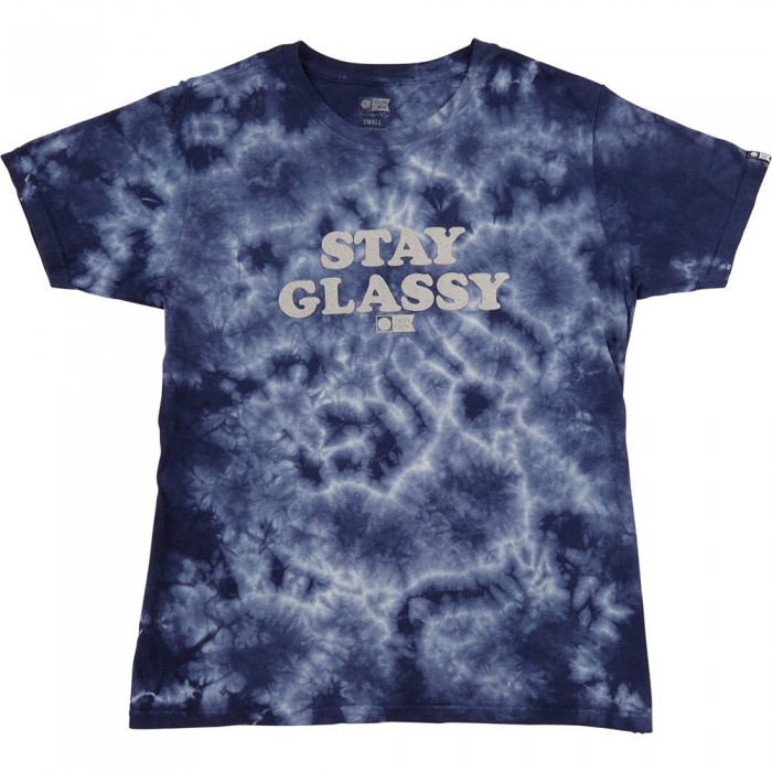 [해외]SALTY CREW Stay Glassy Boyfriend 반팔 티셔츠 14141077200 Navy Tie Dye