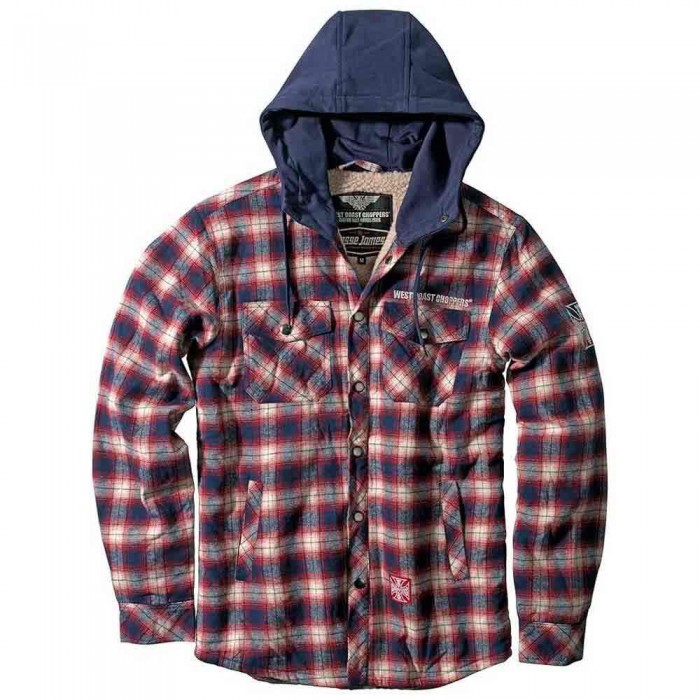[해외]WEST COAST CHOPPERS Sherpa Lined Flannel 재킷 14139488806 Navy / Red