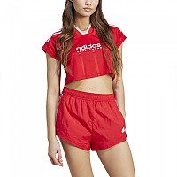 [해외]아디다스 Tiro Cut 3 Stripes Crop 반팔 티셔츠 141047495 Better Scarlet / White